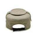 Multi-Panel Khaki Sunshade Army Flat Top Military Baseball Cap and Hat